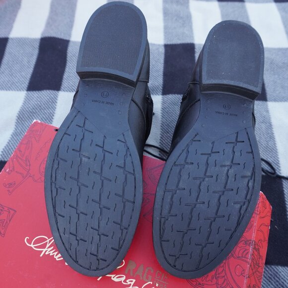 Black American Rag Cie Farahh Combat Boots - Picture 5 of 8